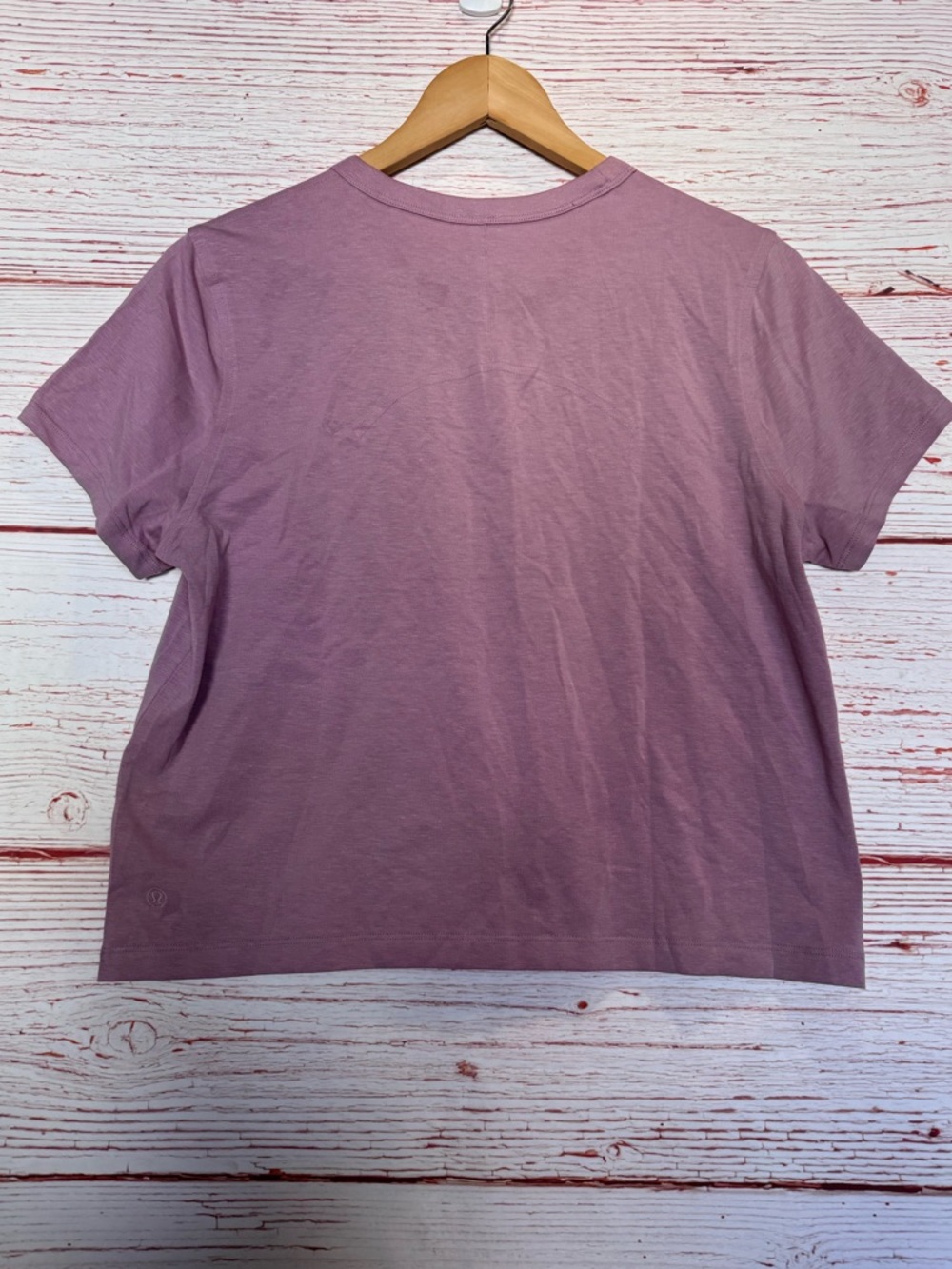 Lululemon Classic-Fit Cotton-Blend T-Shirt in Rose Blush Sz 6 - Picture 9 of 11